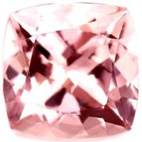 1.00 Carat Pink Morganite Cushion for Sale | GemsNY